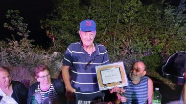 Ferucio Banić svira 70 godina u limenoj glazbi sveti lovreč plaketa