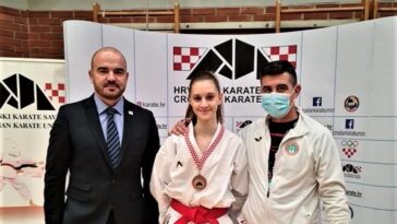 Emma Berta Bočkor karate umag klub shotokan na prvenstvu hrvatske listopad 2021