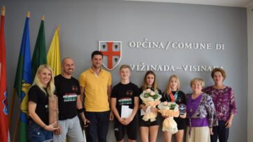 Prijem za Kickboxing klub Zeus - Foto Općina Vižinada