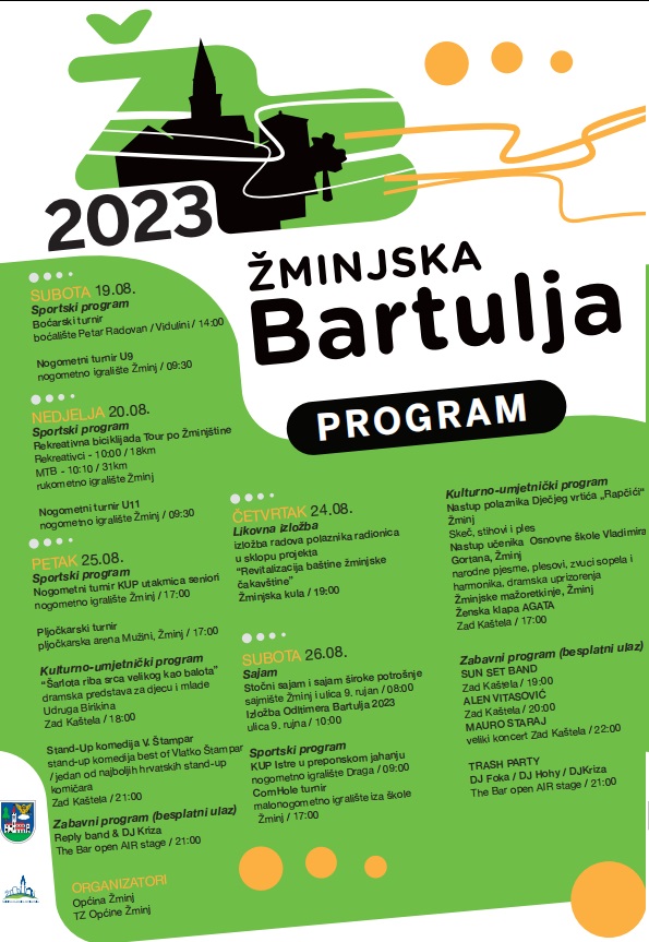 Bartulja 2023. - Žminj plakat