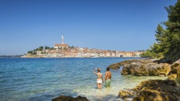 rovinj otok katarina plaža