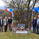 Foto porečki branitelji na mjestu pogibije suborca STipana Liovića