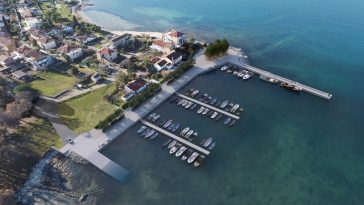 Vizualiacija lučice u Dajli - Grad Novigrad