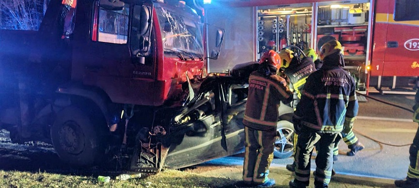 bibići savičenta nesreća poginuo vozač automobila vatrogasci